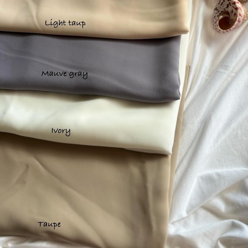 Chiffon hijab size 170*70 cm